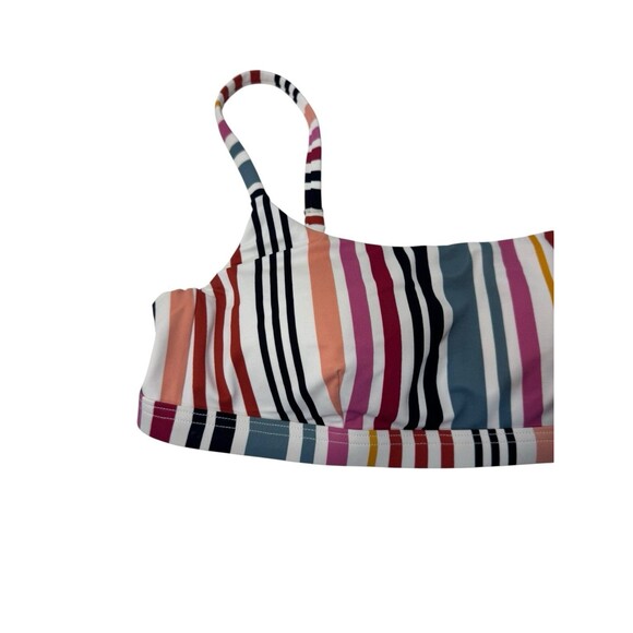 Madewell Second Wave Striped Pullover Bikini Top Size S Fast Shipping - Picture 2 of 10